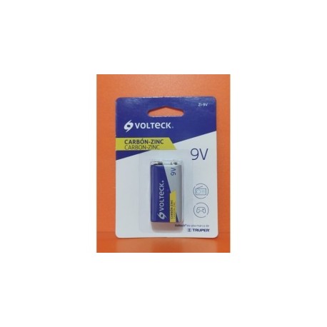 Pila zinc carbón 9V Volteck